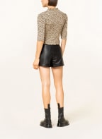 SANDRO Blusenshirt mit 3/4-Arm, Farbe: BEIGE/ DUNKELBRAUN (Bild 1)