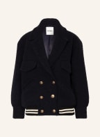 SANDRO Bouclé-Jacke, Farbe: DUNKELBLAU (Bild 1)