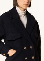 SANDRO Bouclé-Jacke, Farbe: DUNKELBLAU (Bild 1)