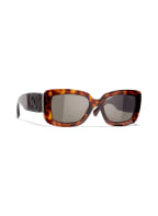 CHANEL Rechteckige Sonnenbrille, Farbe: 116483 - HAVANA/ BRAUN POLARISIERT (Bild 1)