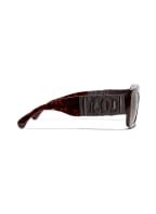 CHANEL Rechteckige Sonnenbrille, Farbe: 116483 - HAVANA/ BRAUN POLARISIERT (Bild 1)