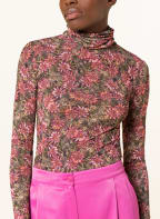 PATRIZIA PEPE Blusenshirt, Farbe: FUCHSIA/ GRÜN/ HELLORANGE (Bild 1)