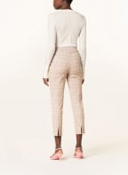 PATRIZIA PEPE Hose mit Glitzergarn, Farbe: BEIGE/ LILA/ SILBER (Bild 1)