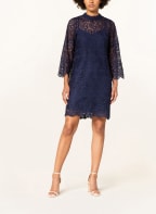 Phase Eight Dress VERITY with 3/4 sleeves and crochet lace, Color: DARK BLUE (Image 1)