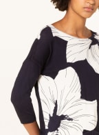 Phase Eight Sweater LINDA with 3/4 sleeves, Color: DARK BLUE/ ECRU (Image 1)