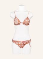 LOVE Stories Triangle bikini top FAYE, Color: ECRU/ DARK ORANGE/ ROSE (Image 1)