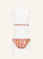 LOVE Stories Triangle bikini top FAYE, Color: ECRU/ DARK ORANGE/ ROSE (Image 1)