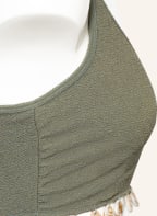 LOVE Stories One-shoulder bikini top BORA BORA, Color: LIGHT GREEN (Image 1)