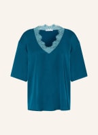 SIMONE PÉRÈLE Schlafshirt SATIN SECRETS aus Satin, Farbe: DUNKELBLAU (Bild 1)