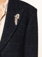 SANDRO Blazer mit abnehmbarer Brosche, Farbe: DUNKELBLAU/ DUNKELORANGE (Bild 1)