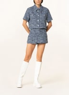 maje Bouclé-Skort IOLLY, Farbe: HELLBLAU/ BLAU/ WEISS (Bild 1)