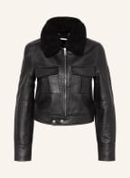 TED BAKER Cropped-Lederjacke BASILE , Farbe: SCHWARZ (Bild 1)