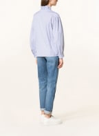 SANDRO Bluse mit Rüschen, Farbe: WEISS/ BLAU/ DUNKELBLAU (Bild 1)