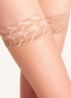 FALKE Halterlose Strümpfe SHELINA , Farbe: 4299 SUN (Bild 1)