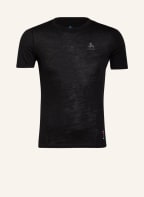 odlo T-shirt NATURAL + LIGHT with merino wool, Color: BLACK (Image 1)