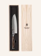 KAI Knife SANTOKU TDM-1702, Color: DARK BROWN/ SILVER (Image 1)