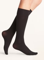 FALKE Fein-Kniestrümpfe SEIDENGLATT , Farbe: 3009 BLACK (Bild 1)