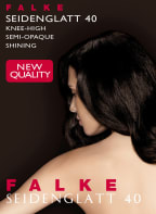 FALKE Fein-Kniestrümpfe SEIDENGLATT , Farbe: 3009 BLACK (Bild 1)