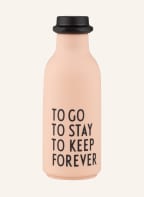 DESIGN LETTERS Water bottle TO GO, Color: NUDE/ BLACK (Image 1)