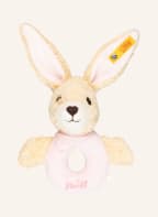Steiff Greifring HOPPEL HASE mit Rassel, Farbe: ROSA/ BEIGE/ WEISS (Bild 1)