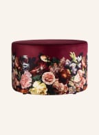 ESSENZA Samt-Pouf ANNECLAIRE, Farbe: DUNKELROT/ ROSÉ/ ORANGE (Bild 1)