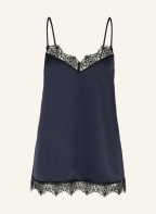 SIMONE PÉRÈLE Schlaftop SATIN SECRETS aus Satin, Farbe: DUNKELBLAU (Bild 1)
