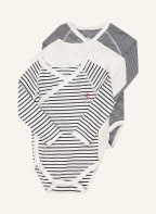 PETIT BATEAU 3er-Bodies, Farbe: WEISS/ SCHWARZ (Bild 1)