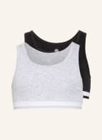 Sanetta 2er-Pack Bustiers, Farbe: SCHWARZ/ GRAU/ WEISS (Bild 1)