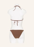 LOVE Stories Triangle bikini bottoms POPPY with glitter thread, Color: BROWN/ GOLD (Image 1)