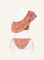 LOVE Stories One-shoulder bikini top JULIA , Color: BROWN/ LIGHT BROWN (Image 1)