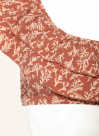 LOVE Stories One-shoulder bikini top JULIA , Color: BROWN/ LIGHT BROWN (Image 1)