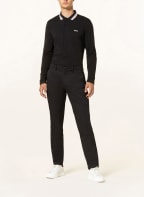 BOSS Piqué polo shirt PLISY CURVED regular fit, Color: BLACK (Image 1)