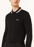 BOSS Piqué polo shirt PLISY CURVED regular fit, Color: BLACK (Image 1)