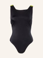 HUGO High-Neck-Badeanzug SPORTY, Farbe: SCHWARZ (Bild 1)