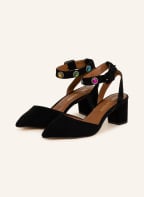 KURT GEIGER Slingback pumps OCTAVIA with decorative gems, Color: BLACK (Image 1)