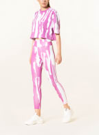adidas Originals 7/8 leggings, Color: WHITE/ FUCHSIA (Image 1)
