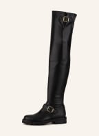 JIMMY CHOO Overknee-Stiefel BIKER II, Farbe: SCHWARZ (Bild 1)