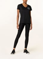 UNDER ARMOUR T-Shirt TECH SOLID LC CREST, Farbe: SCHWARZ (Bild 1)