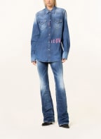 DSQUARED2 Denim blouse, Color: BLUE (Image 1)