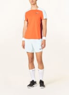 Nike T-shirt COURT DRI-FIT ADV SLAM with mesh, Color: ORANGE/ LIGHT BLUE/ DARK RED (Image 1)