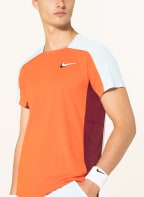 Nike T-shirt COURT DRI-FIT ADV SLAM with mesh, Color: ORANGE/ LIGHT BLUE/ DARK RED (Image 1)