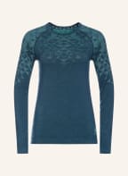 odlo Funktionswäsche-Shirt KINSHIP PERFORMANCE 200 mit Merinowolle, Farbe: BLAU/ GRÜN (Bild 1)
