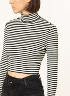 Levi's® Cropped turtleneck shirt ORIEL, Color: ECRU/ BLACK (Image 1)