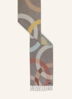 FRAAS Scarf, Color: BROWN/ DARK YELLOW/ LIGHT BLUE (Image 1)