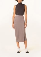 Calvin Klein Strickrock in Wickeloptik, Farbe: TAUPE (Bild 1)