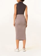 Calvin Klein Strickrock in Wickeloptik, Farbe: TAUPE (Bild 1)