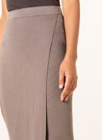 Calvin Klein Strickrock in Wickeloptik, Farbe: TAUPE (Bild 1)