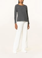 Marc O'Polo DENIM Longsleeve, Farbe: SCHWARZ/ WEISS (Bild 1)