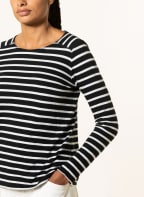 Marc O'Polo DENIM Longsleeve, Farbe: SCHWARZ/ WEISS (Bild 1)