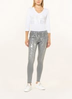 ULLI EHRLICH SPORTALM Skinny Jeans, Farbe: SILBER (Bild 1)